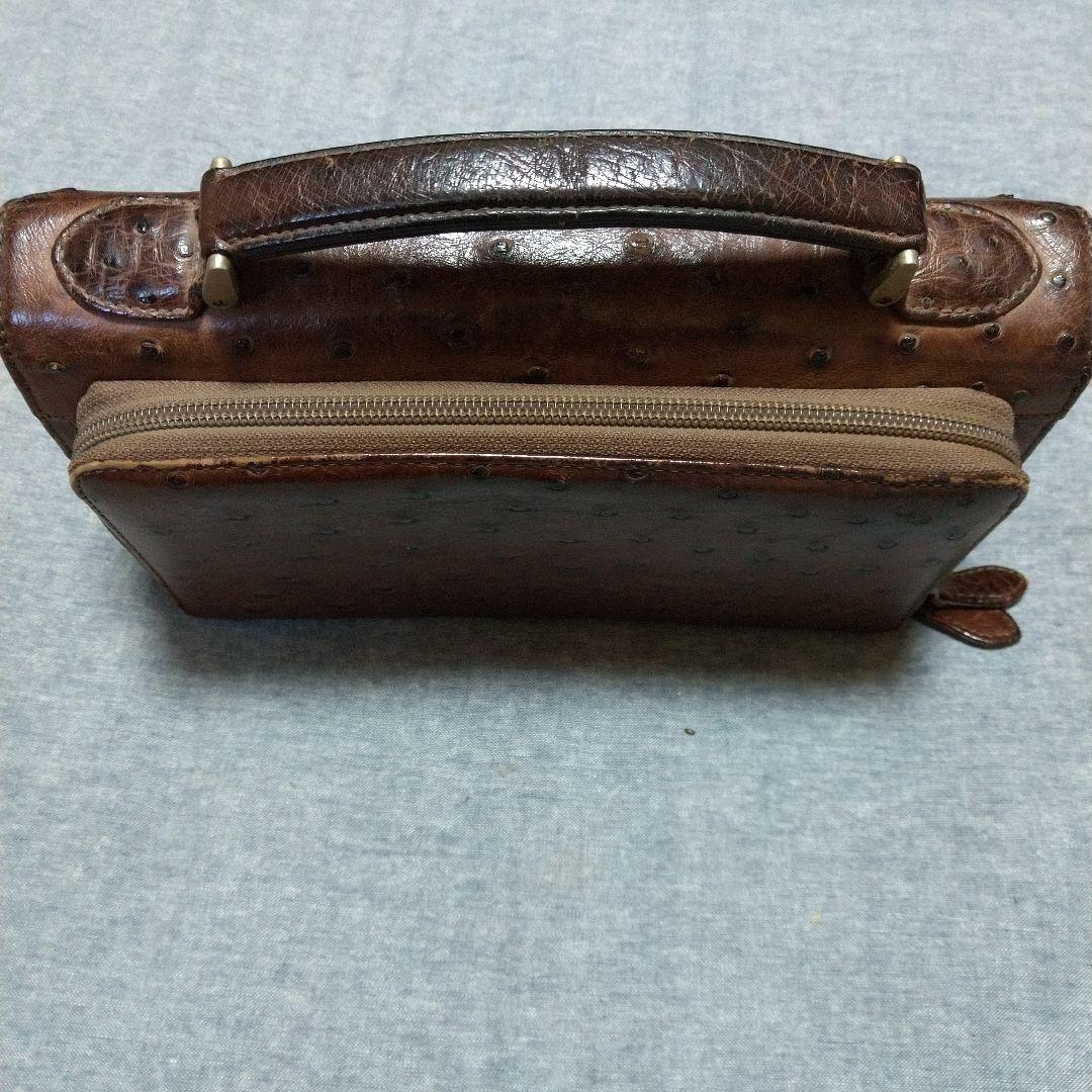 【断捨離セール】アンティーク　オーストリッチセカンドバック