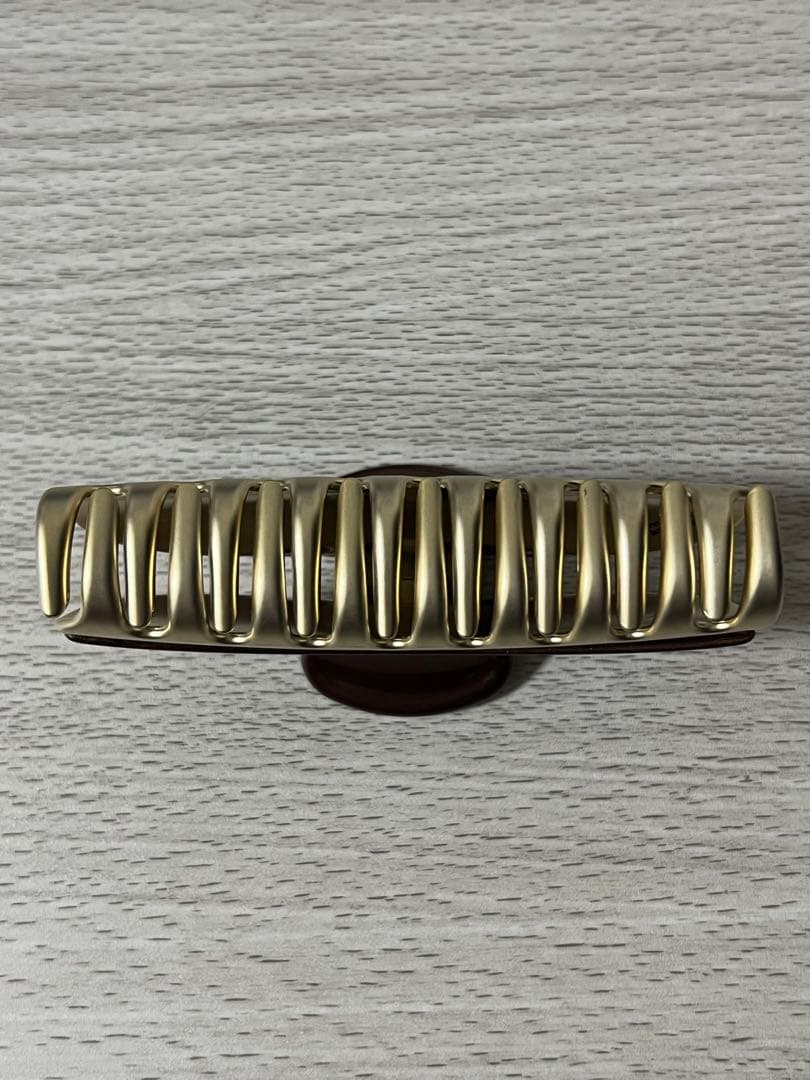 アレクサンドル ドゥ パリ ヘアクリップ ヴァンドーム ブラウン クリップ L