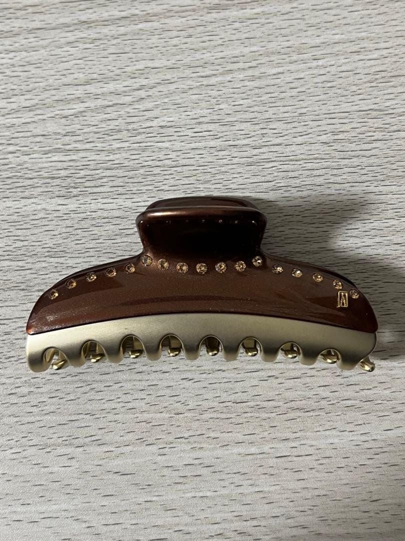 アレクサンドル ドゥ パリ ヘアクリップ ヴァンドーム ブラウン クリップ L