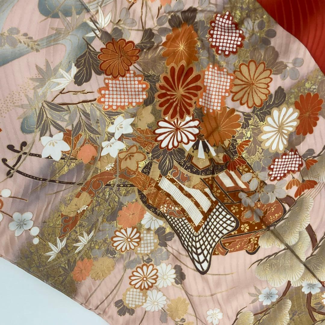晴れ着の丸昌　振り袖セット　ピンク　ゴールド　木箱入り　成人式⭐︎