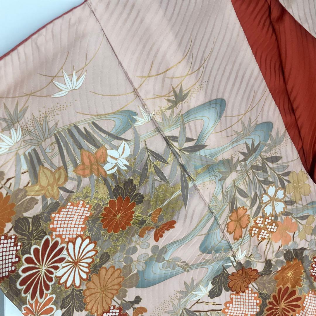 晴れ着の丸昌　振り袖セット　ピンク　ゴールド　木箱入り　成人式⭐︎