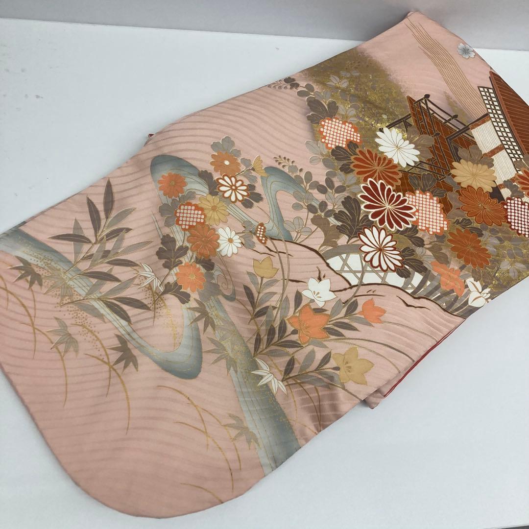 晴れ着の丸昌　振り袖セット　ピンク　ゴールド　木箱入り　成人式⭐︎
