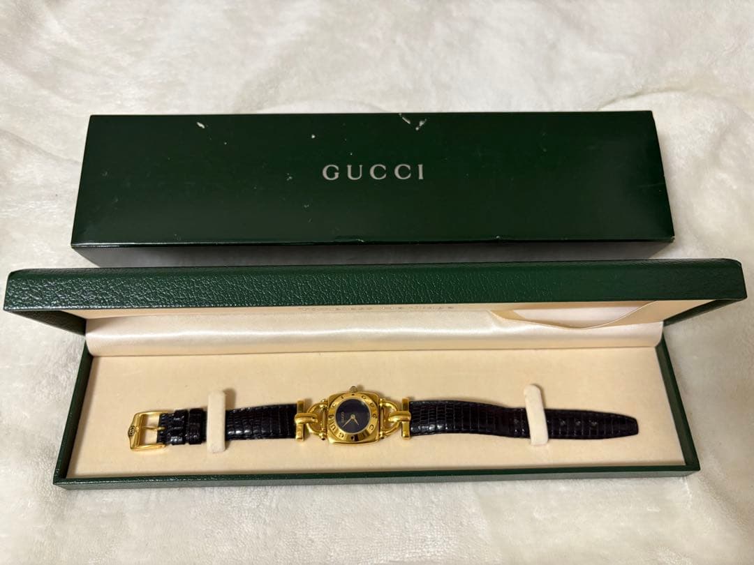 ibooGUCCI グッチ 腕時計 ホースビット ゴールド ブラック