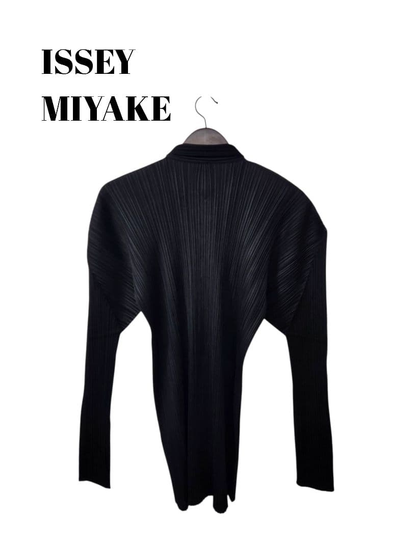 1111189　PLEATSPLEASE　長袖カーディガン　ダブルジップ　ポケ有