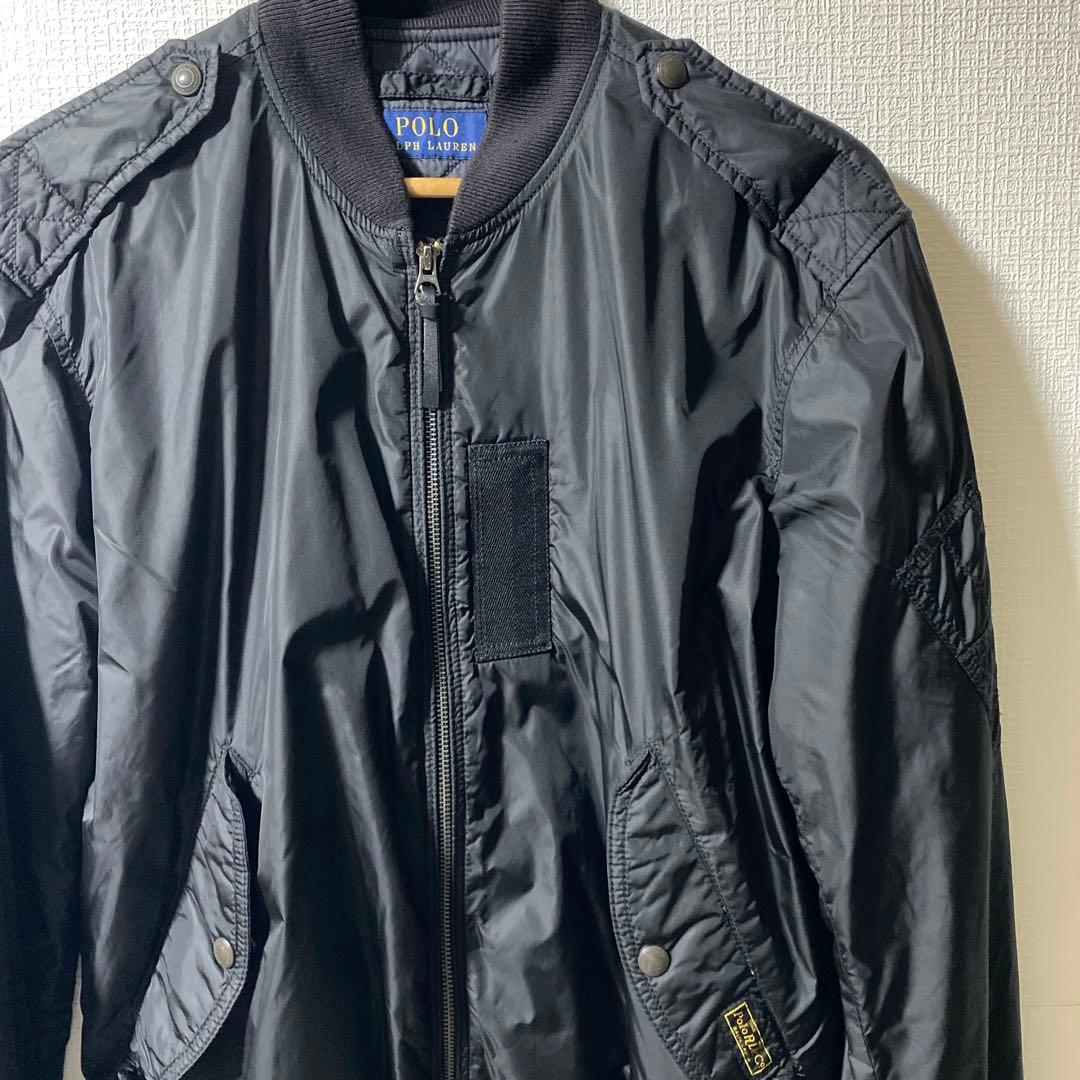 Polo Ralph Laurenブラック MA-1 フライトジャケット