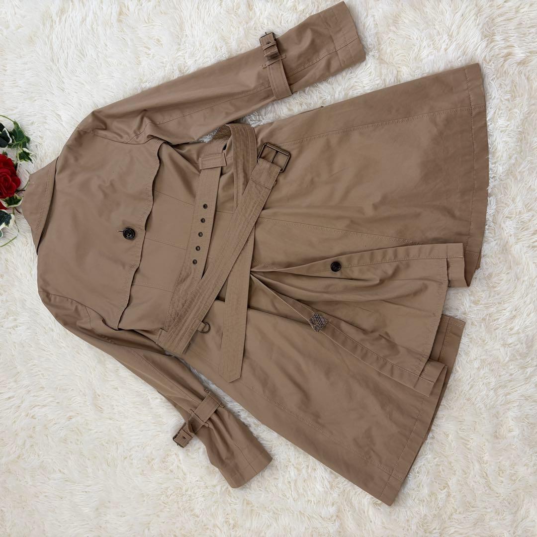 バーバリーブルーレーベル トレンチコート ノバチェック ライナー ベルト