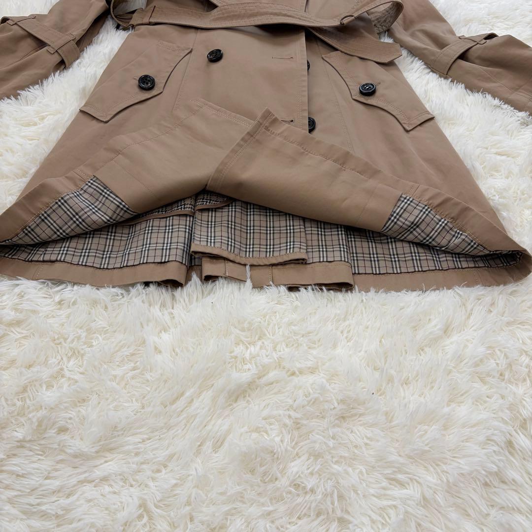 バーバリーブルーレーベル トレンチコート ノバチェック ライナー ベルト