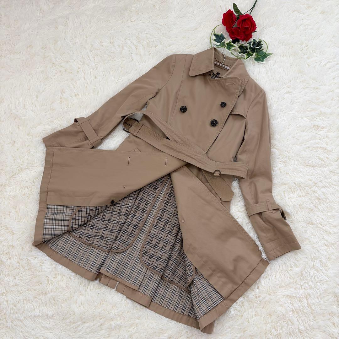 バーバリーブルーレーベル トレンチコート ノバチェック ライナー ベルト