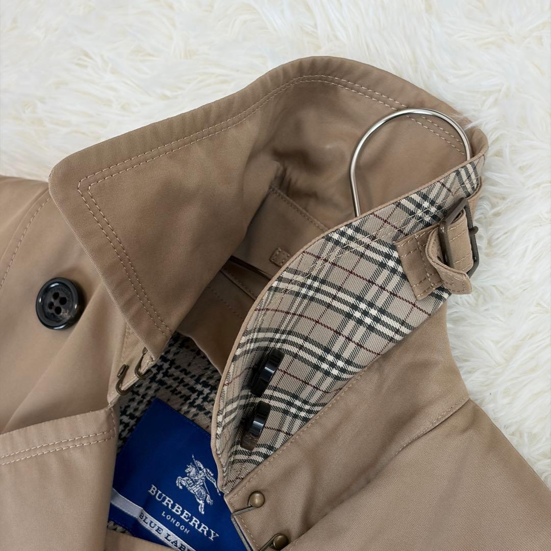 バーバリーブルーレーベル トレンチコート ノバチェック ライナー ベルト