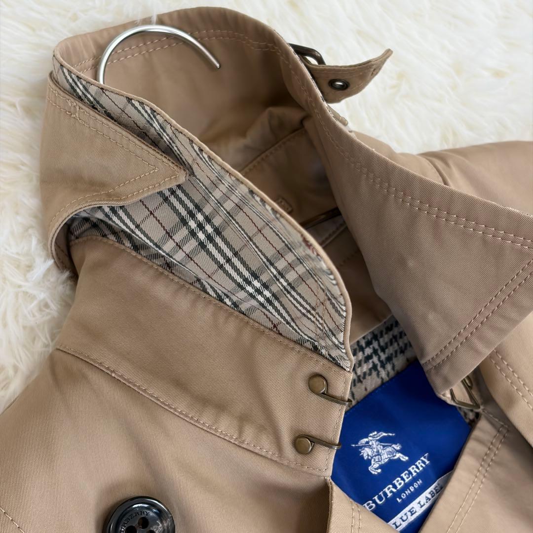 バーバリーブルーレーベル トレンチコート ノバチェック ライナー ベルト
