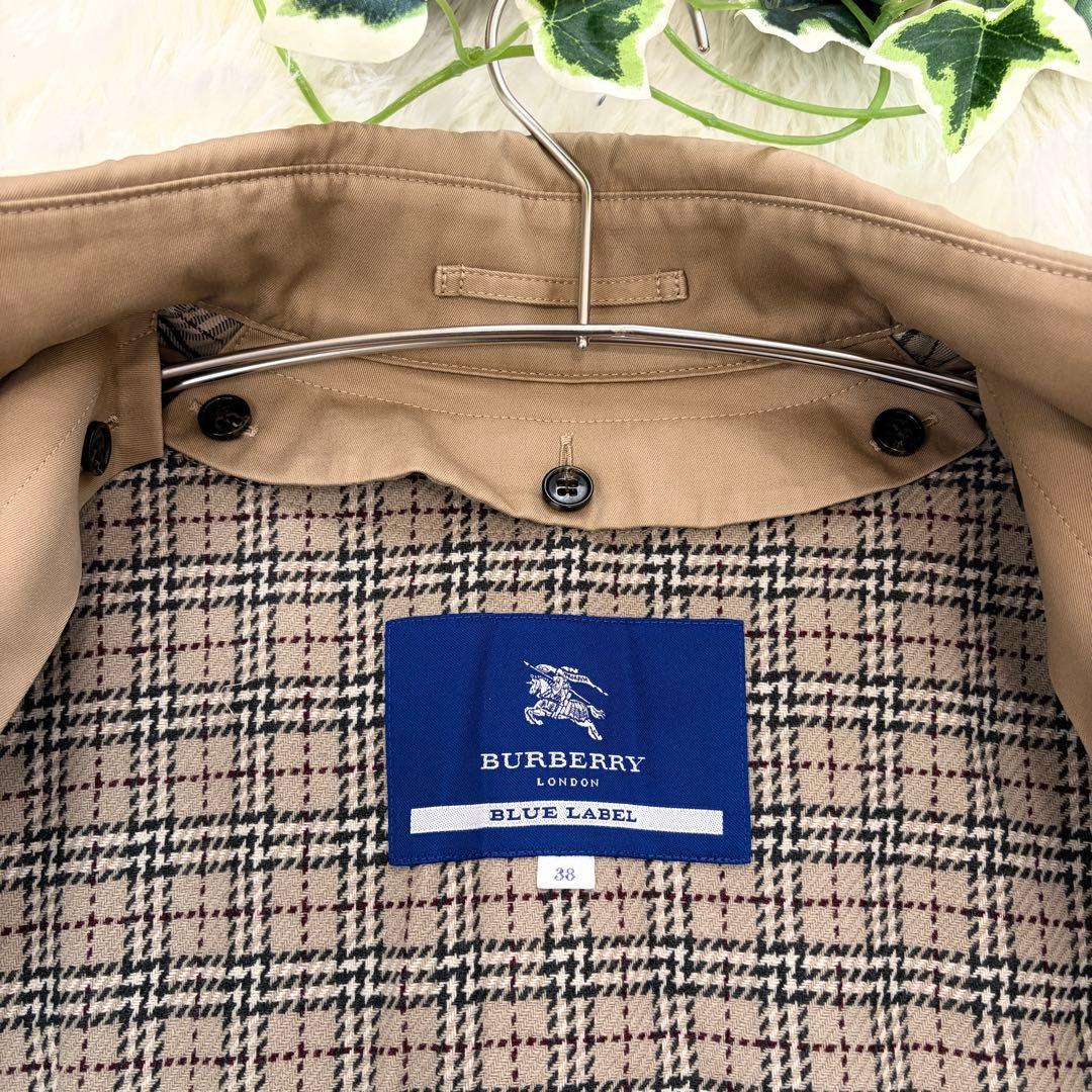 バーバリーブルーレーベル トレンチコート ノバチェック ライナー ベルト
