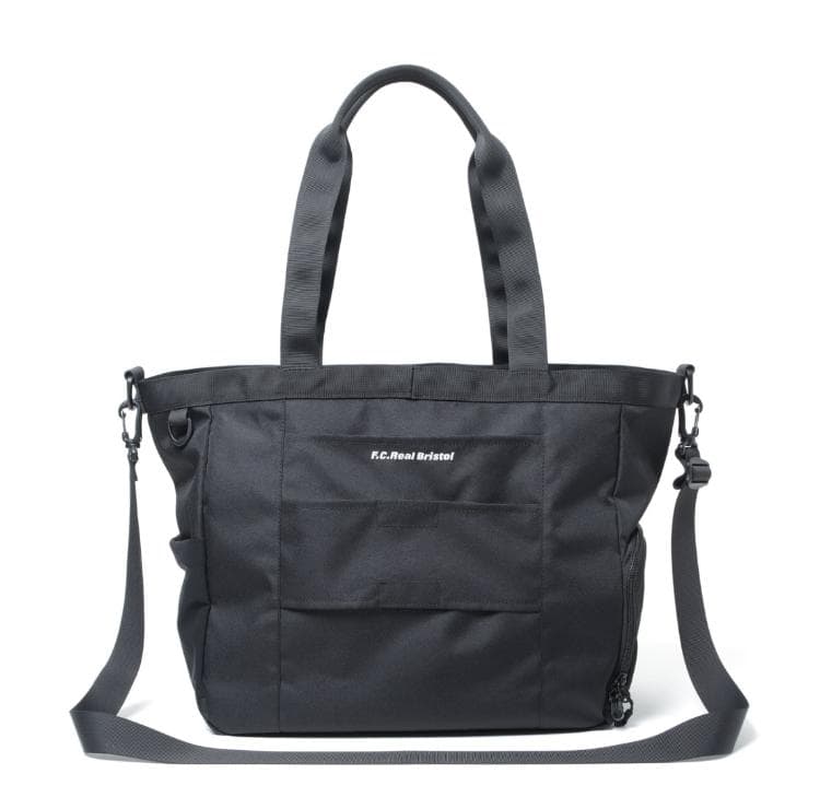 新品未使用24AWFCレアル2way トート＆ショルダーバック ブラック ロゴ