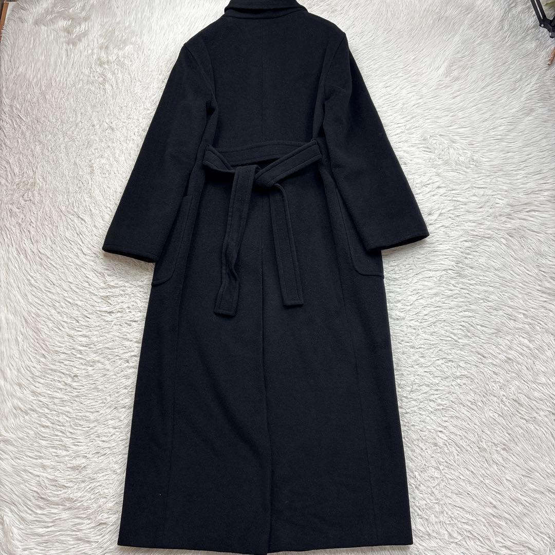 マックスマーラ ベルテット ロングコート 黒 サイズ42