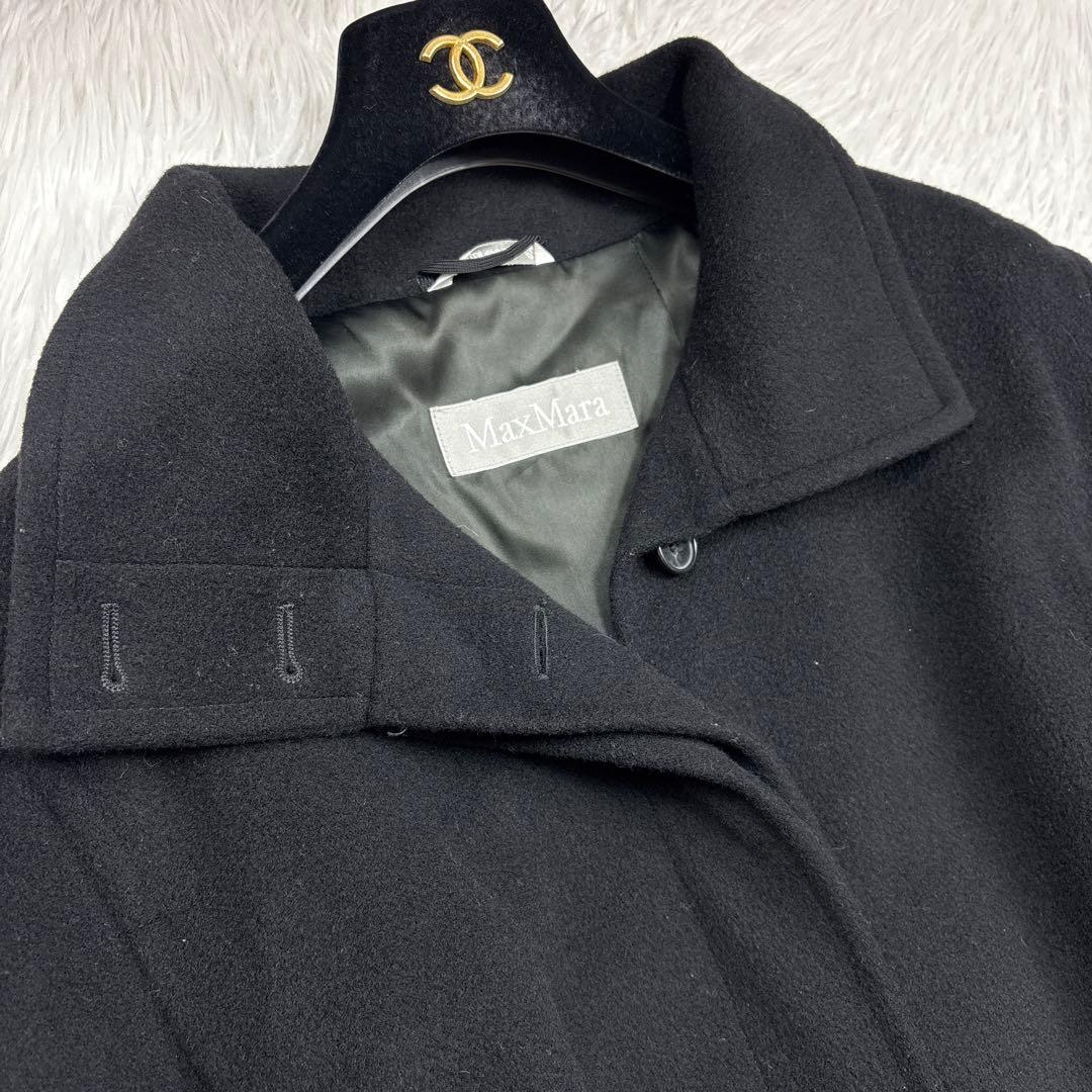 マックスマーラ ベルテット ロングコート 黒 サイズ42