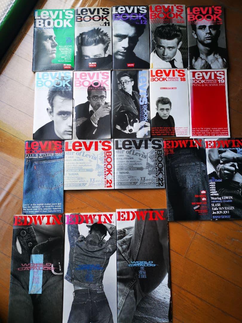 リーバイスブック　EDWIN　Wrangler　Lee　BIGJOHN 計40冊