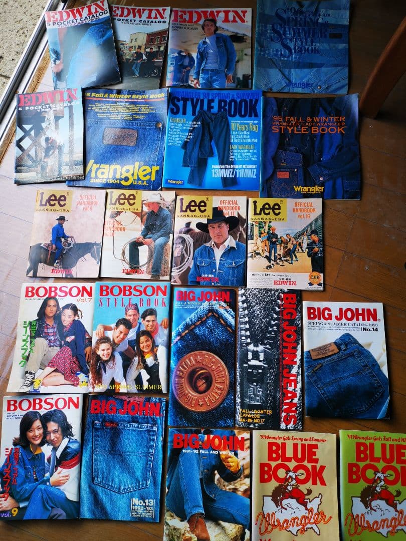 リーバイスブック　EDWIN　Wrangler　Lee　BIGJOHN 計40冊