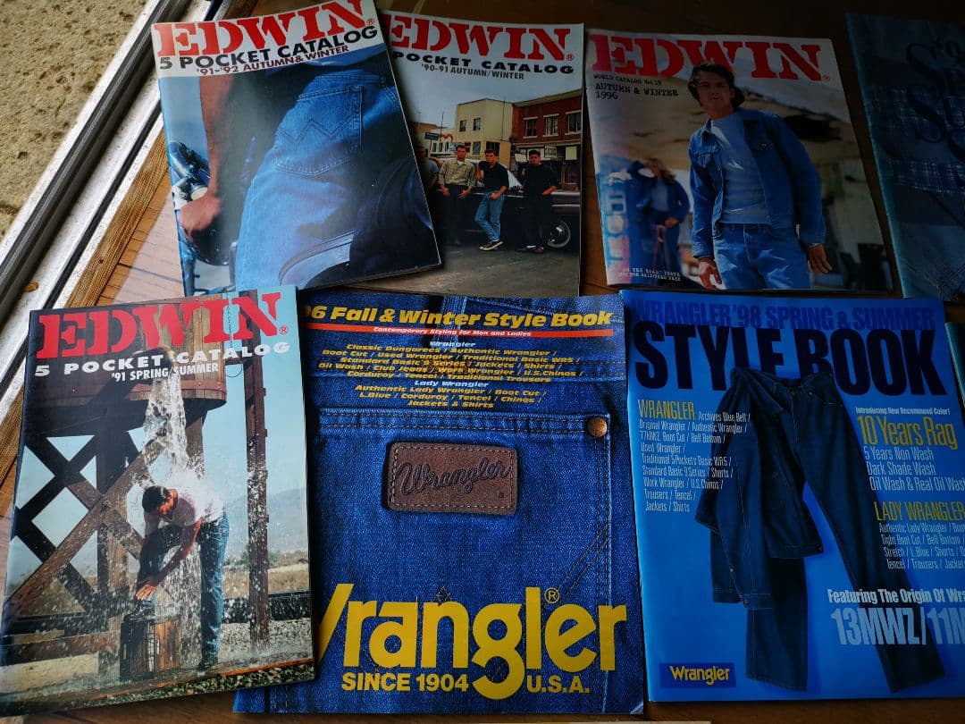 リーバイスブック　EDWIN　Wrangler　Lee　BIGJOHN 計40冊