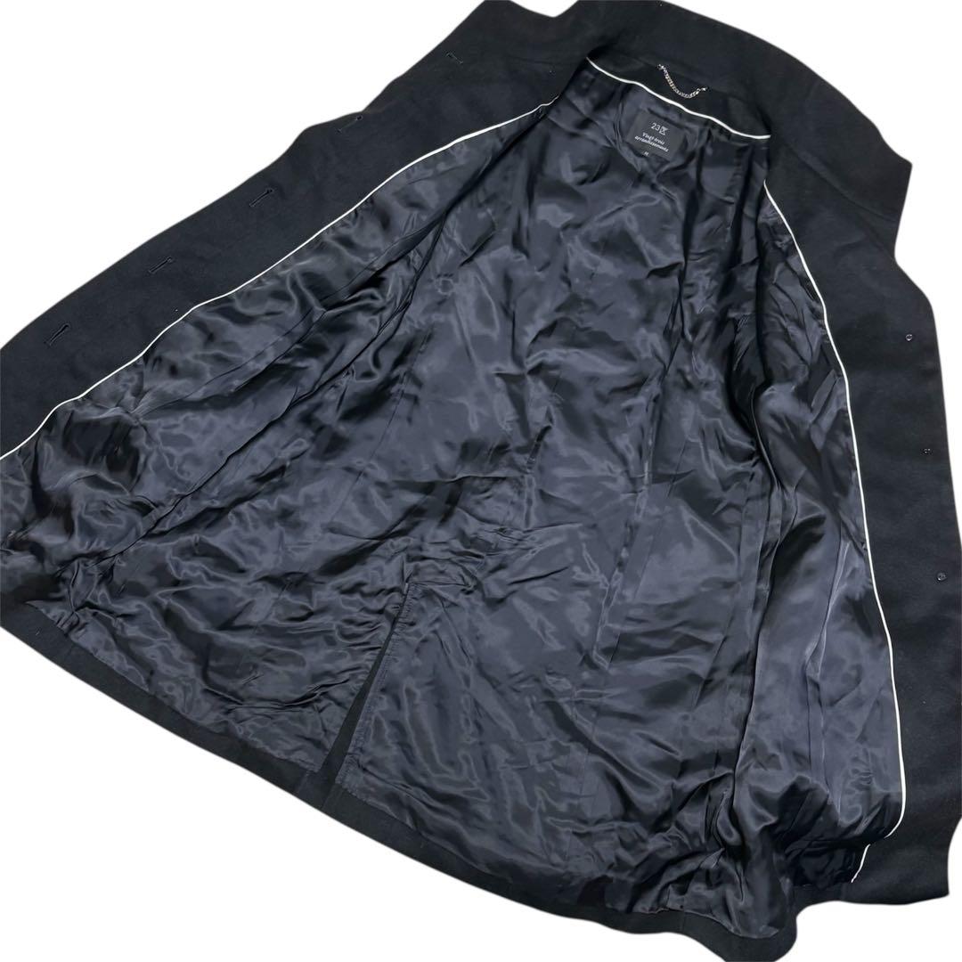 極美品　23区　カシミヤ100% ロングコート　ブラック 40 定価約5万円