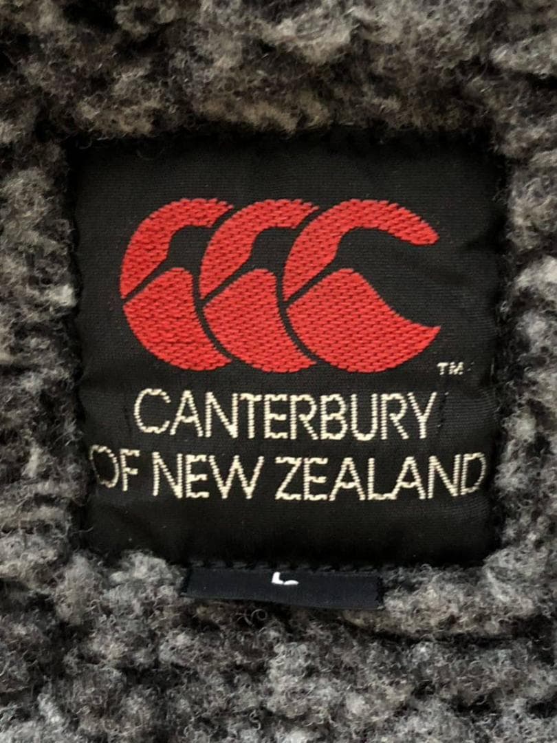 カンタベリー ベンチコート ロングコート もこもこ フリース裏地 ビッグロゴ