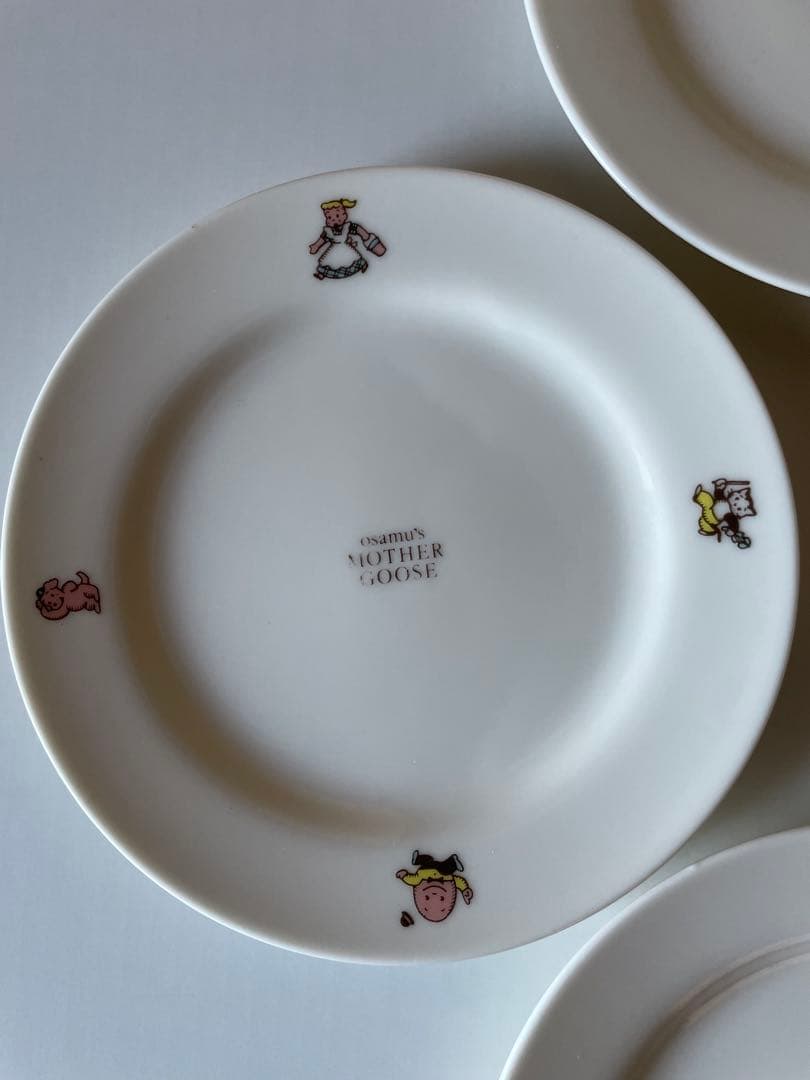 オサムグッズ　ダスティミラー社 マザーグースプレート4枚　当時物