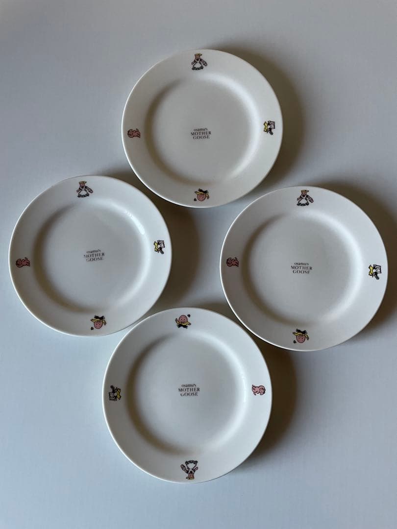 オサムグッズ　ダスティミラー社 マザーグースプレート4枚　当時物