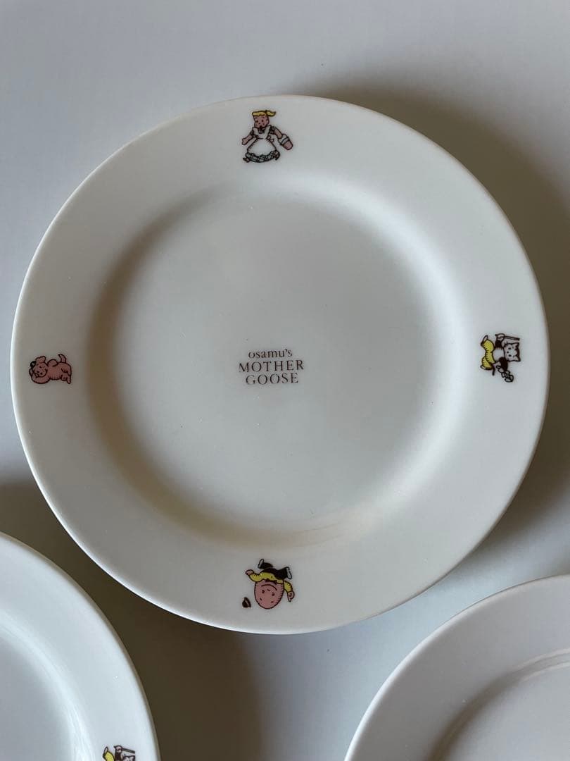 オサムグッズ　ダスティミラー社 マザーグースプレート4枚　当時物