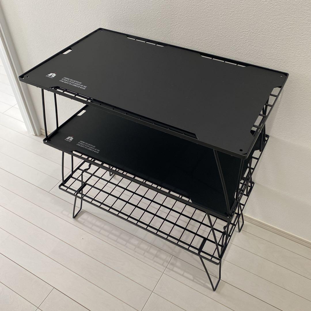 HIBARI フィールドラック キャンピングラック 3個+アルミ天板2個セット