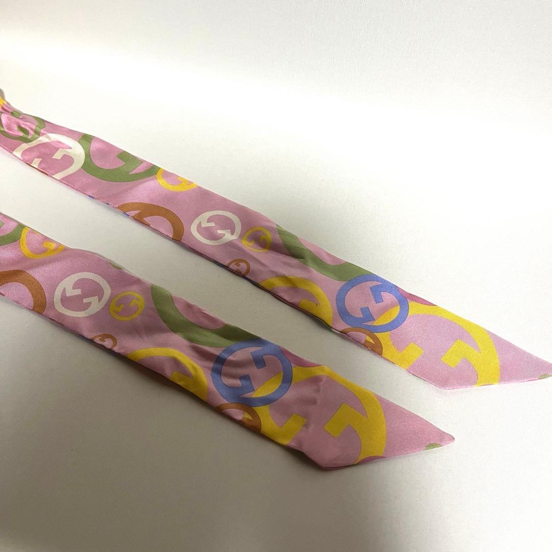 【送料無料】グッチ　GGロゴ　リボン付き　ストロー　クロッシュハット