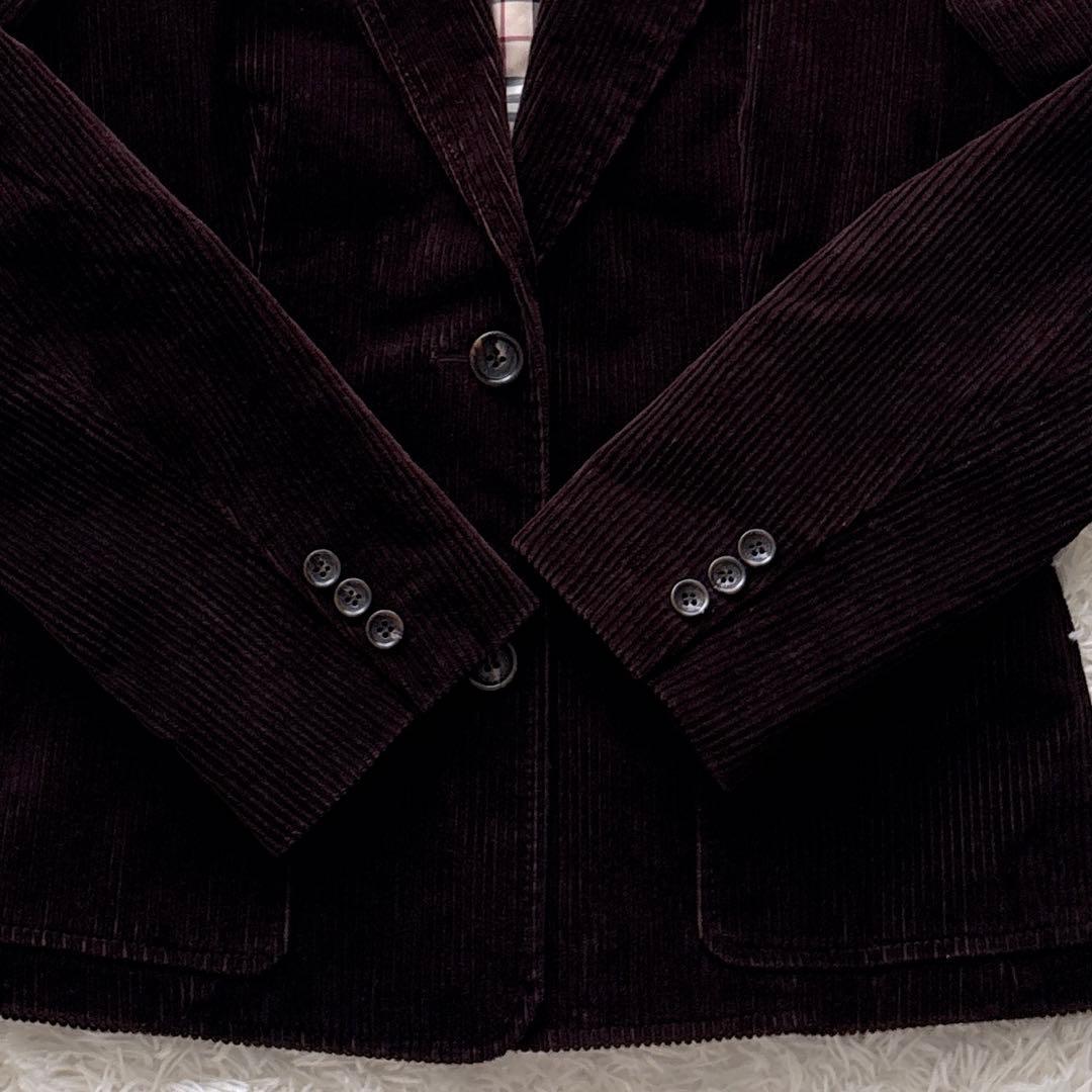 【極美品　大きいサイズ】バーバリー　コーデュロイ　ジャケット ノバ　チェック