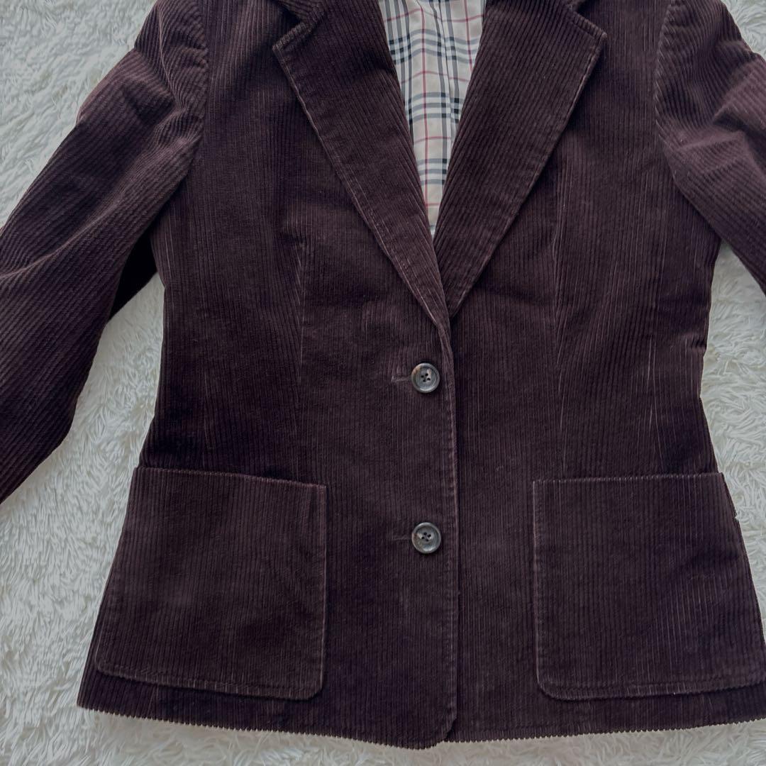 【極美品　大きいサイズ】バーバリー　コーデュロイ　ジャケット ノバ　チェック