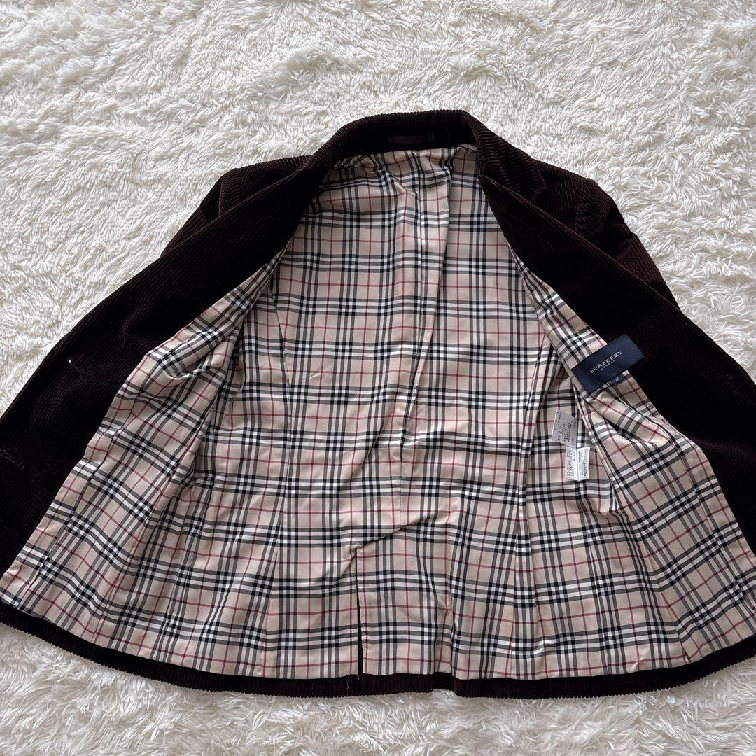 【極美品　大きいサイズ】バーバリー　コーデュロイ　ジャケット ノバ　チェック