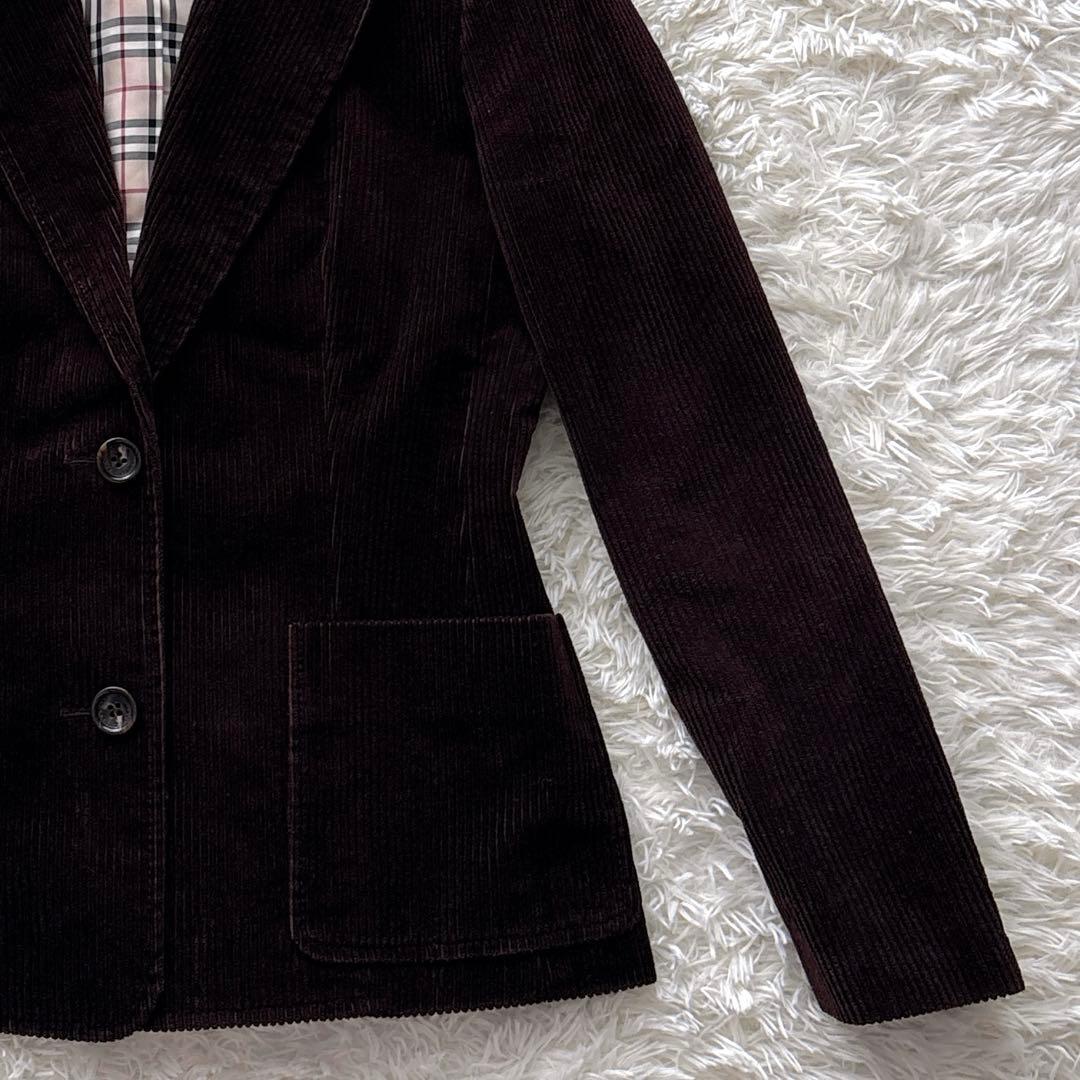 【極美品　大きいサイズ】バーバリー　コーデュロイ　ジャケット ノバ　チェック