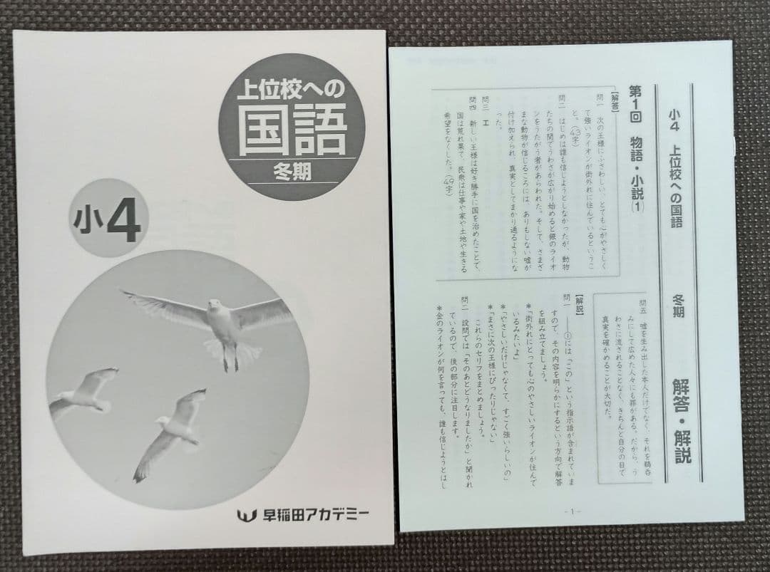 今だけ2500円引き‼️小4 冬期講習早稲田アカデミー 早稲アカ上位校4年