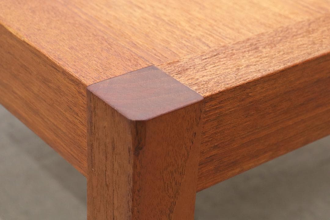 ヴィンテージ チーク材 正方形 センターテーブル スクエア ローテーブル