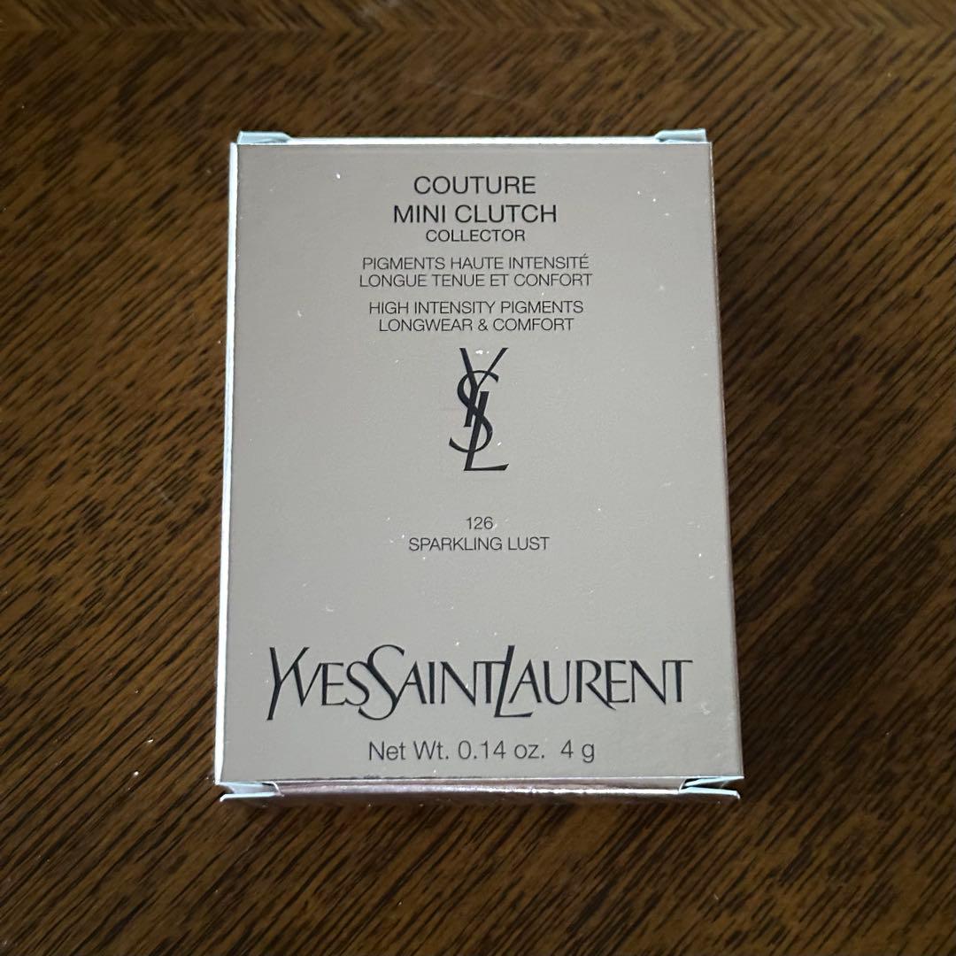新品 YSL クチュールミニクラッチ 126 スパークリングラスト