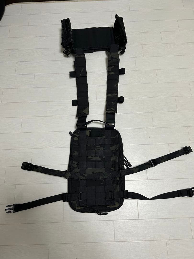 【値下げ】MK3チェストリグ　バックパネル　マルチカムブラック