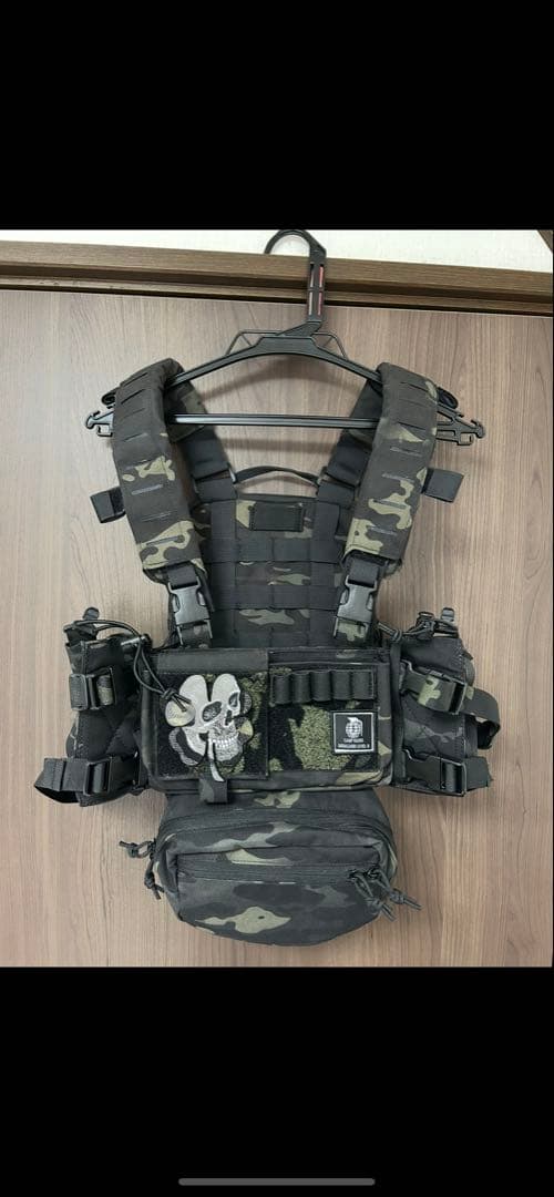【値下げ】MK3チェストリグ　バックパネル　マルチカムブラック