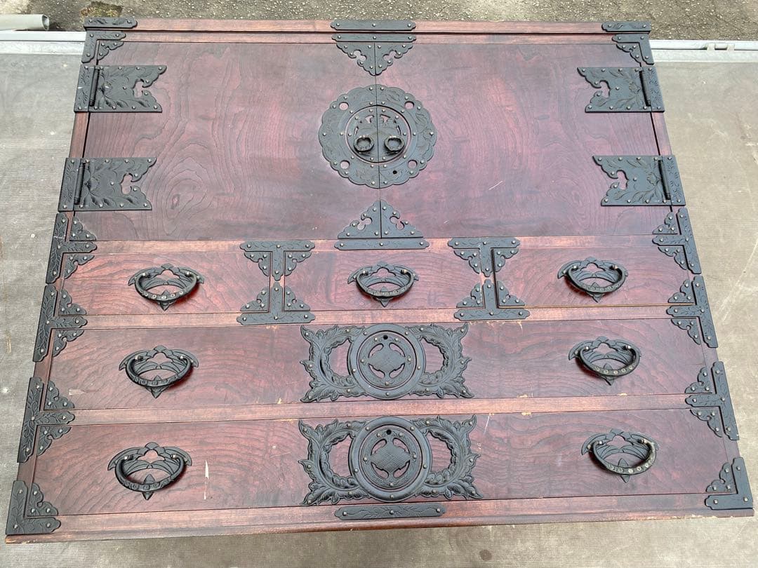 Blauwe Roos 【希少】伝統工芸品仙台箪笥桜木作