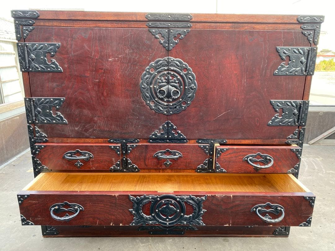 Blauwe Roos 【希少】伝統工芸品仙台箪笥桜木作