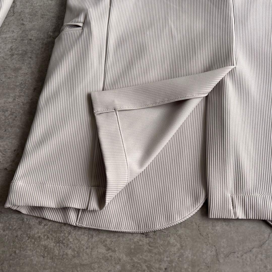 極美品■コール&レスポンス【XL】セットアップ ベージュ ストレッチ プリーツ