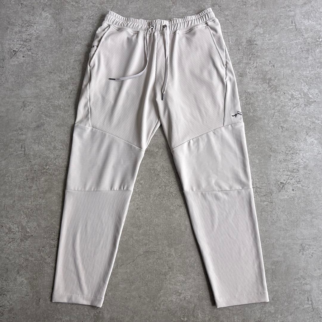 極美品■コール&レスポンス【XL】セットアップ ベージュ ストレッチ プリーツ