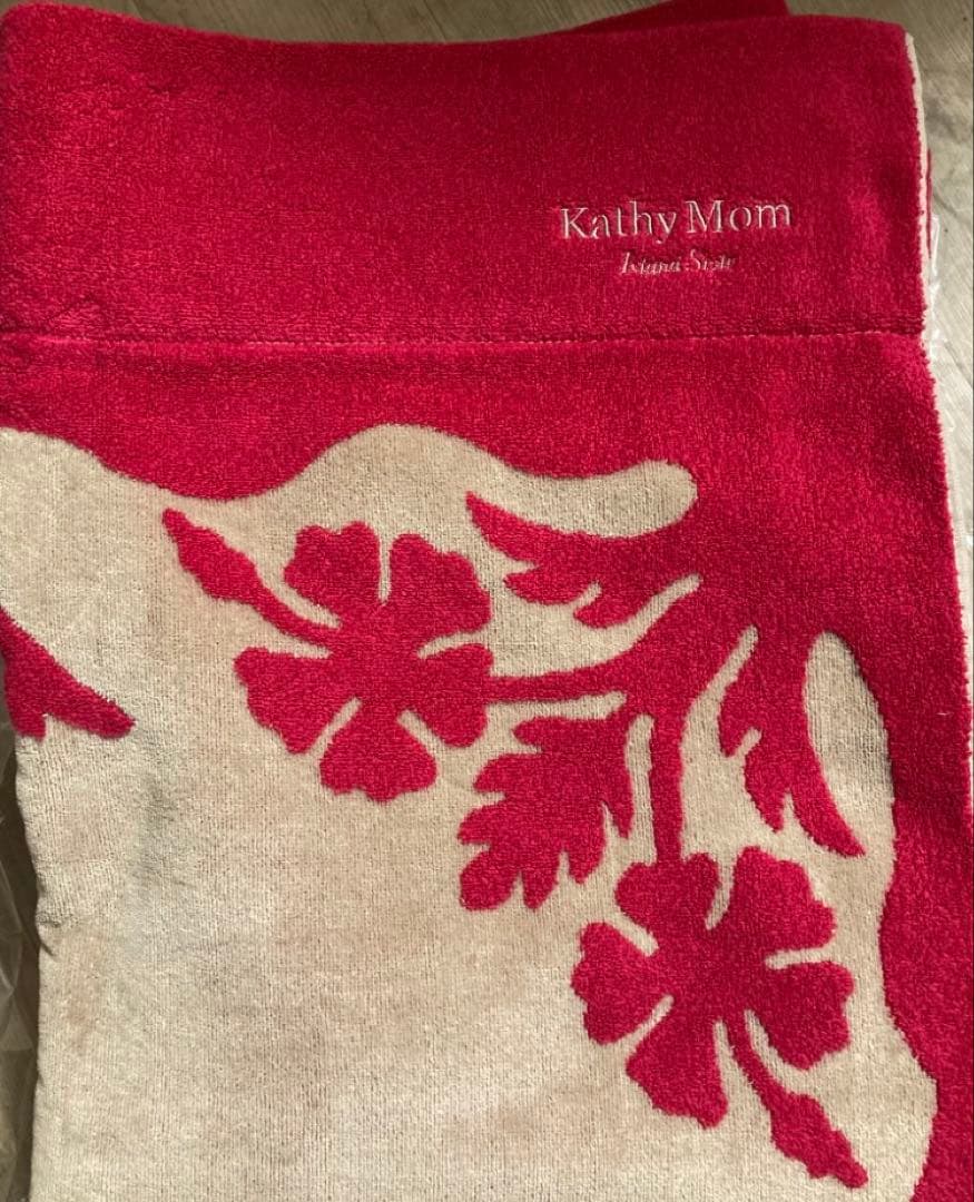 マ*ー様 キャシーマム タオルケット ハイビスカスベージュ　新品