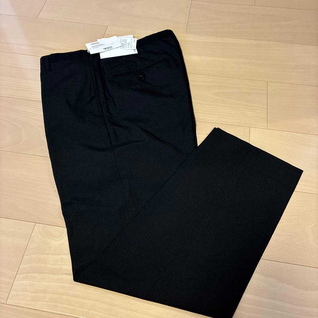 新品未使用VISVIM DALTON SLACKS黒スラックスビズビム