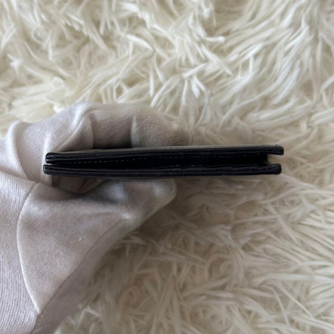 ✨️美品✨️ ポーター マネークリップ ロゴ金具 コンパクト 黒 レザー 箱付き