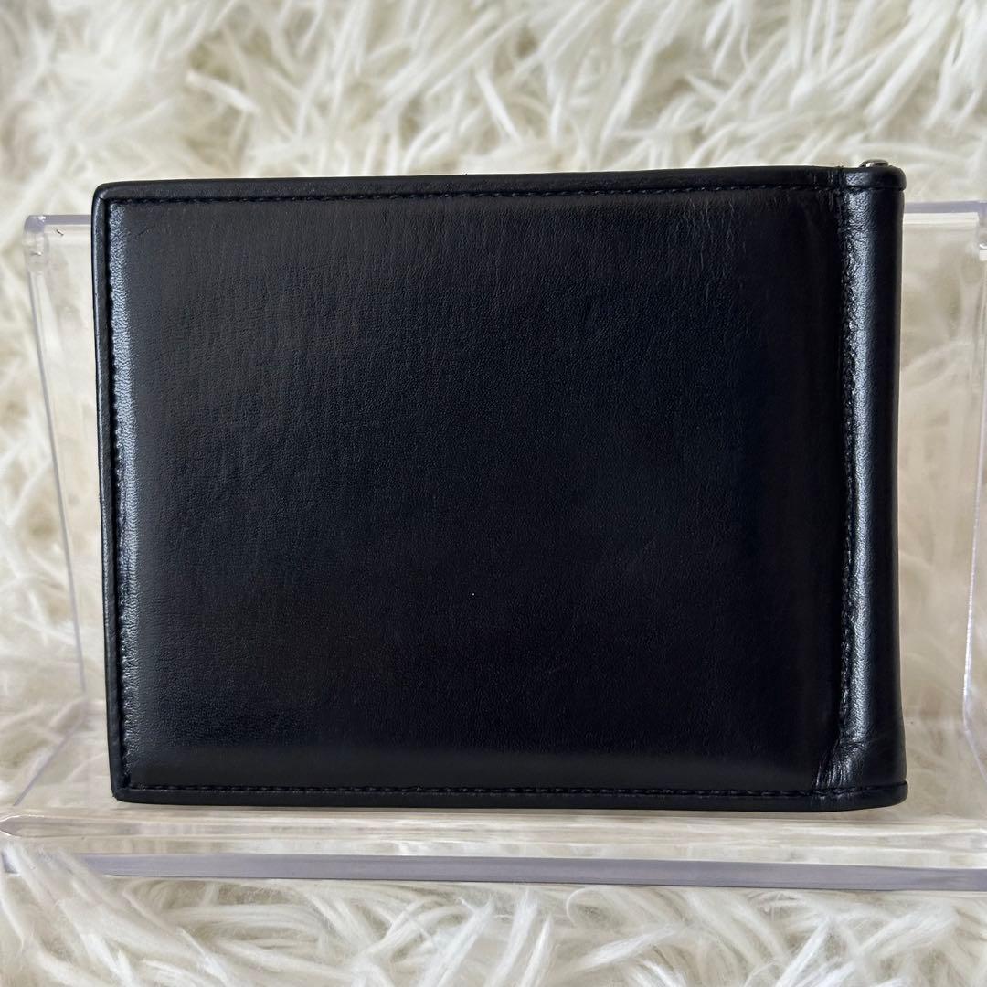 ✨️美品✨️ ポーター マネークリップ ロゴ金具 コンパクト 黒 レザー 箱付き