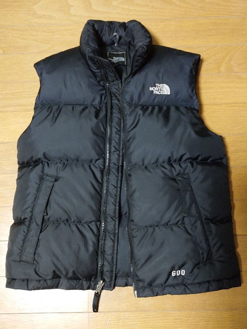 あらら様THENORTHFACEダウン600黒レディースMメンズ細めS美USED