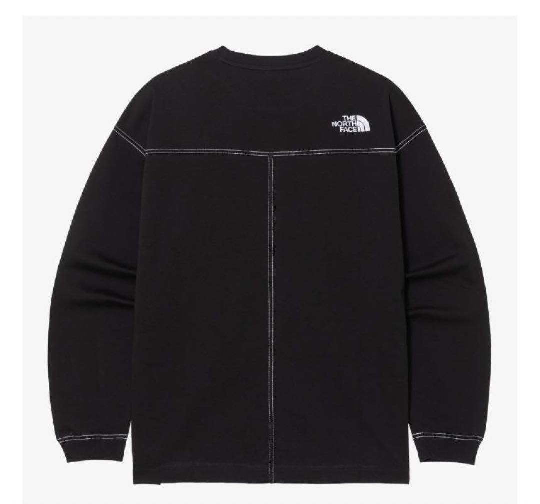 ノースフェイス韓国モデル　エッセンシャルラウンドロングT Lサイズ