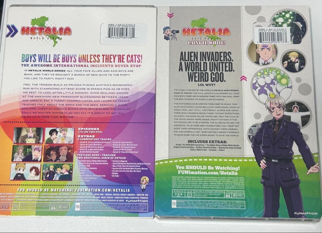 ヘタリア 北米版 dvd