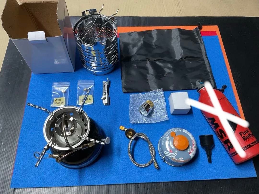 HEIYEマルチ燃料仕様タンク一体式ストーブと追加付属品新品未使用豪華セット