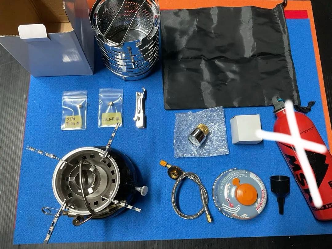 HEIYEマルチ燃料仕様タンク一体式ストーブと追加付属品新品未使用豪華セット